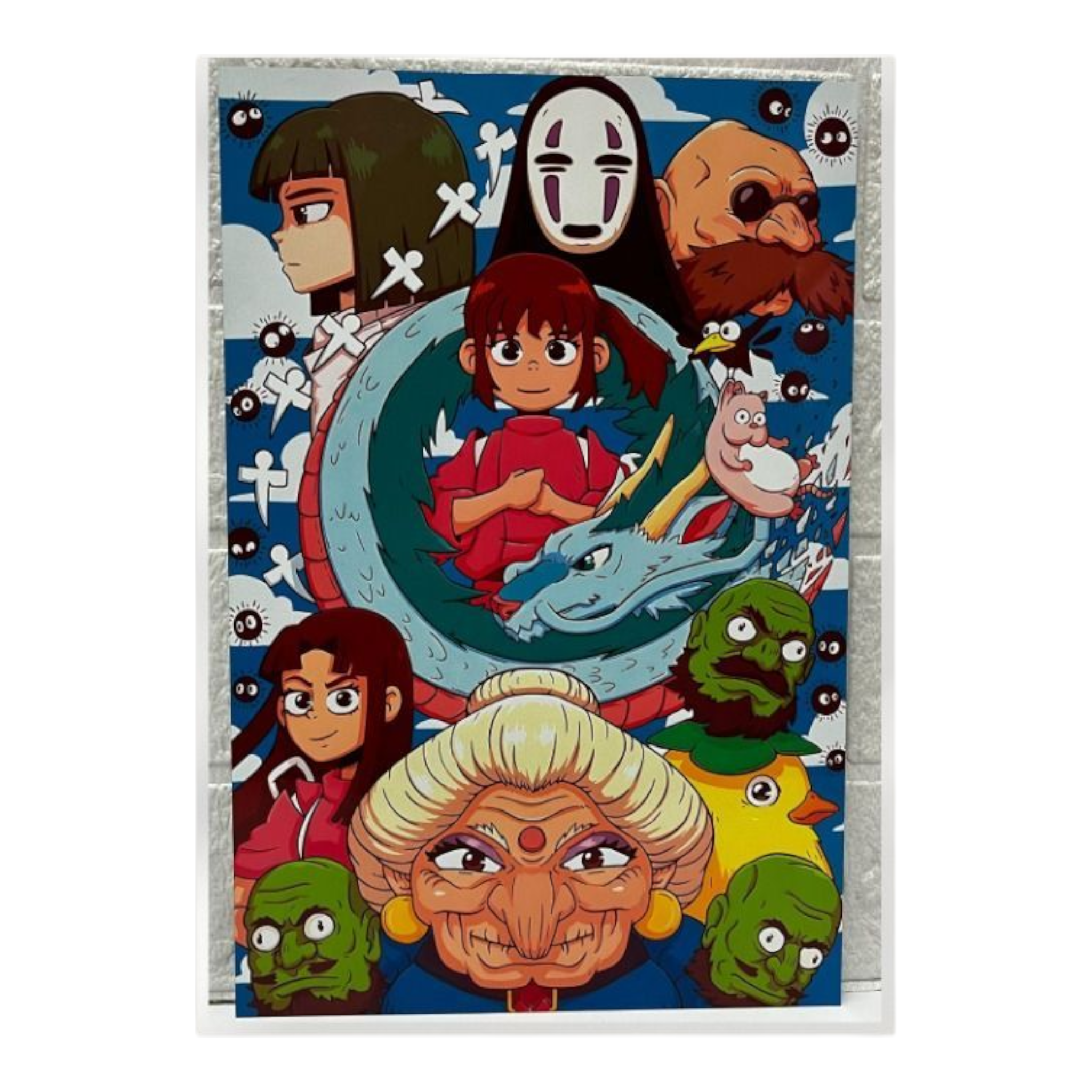 Póster metálico del Viaje de Chihiro – Studio Ghibli