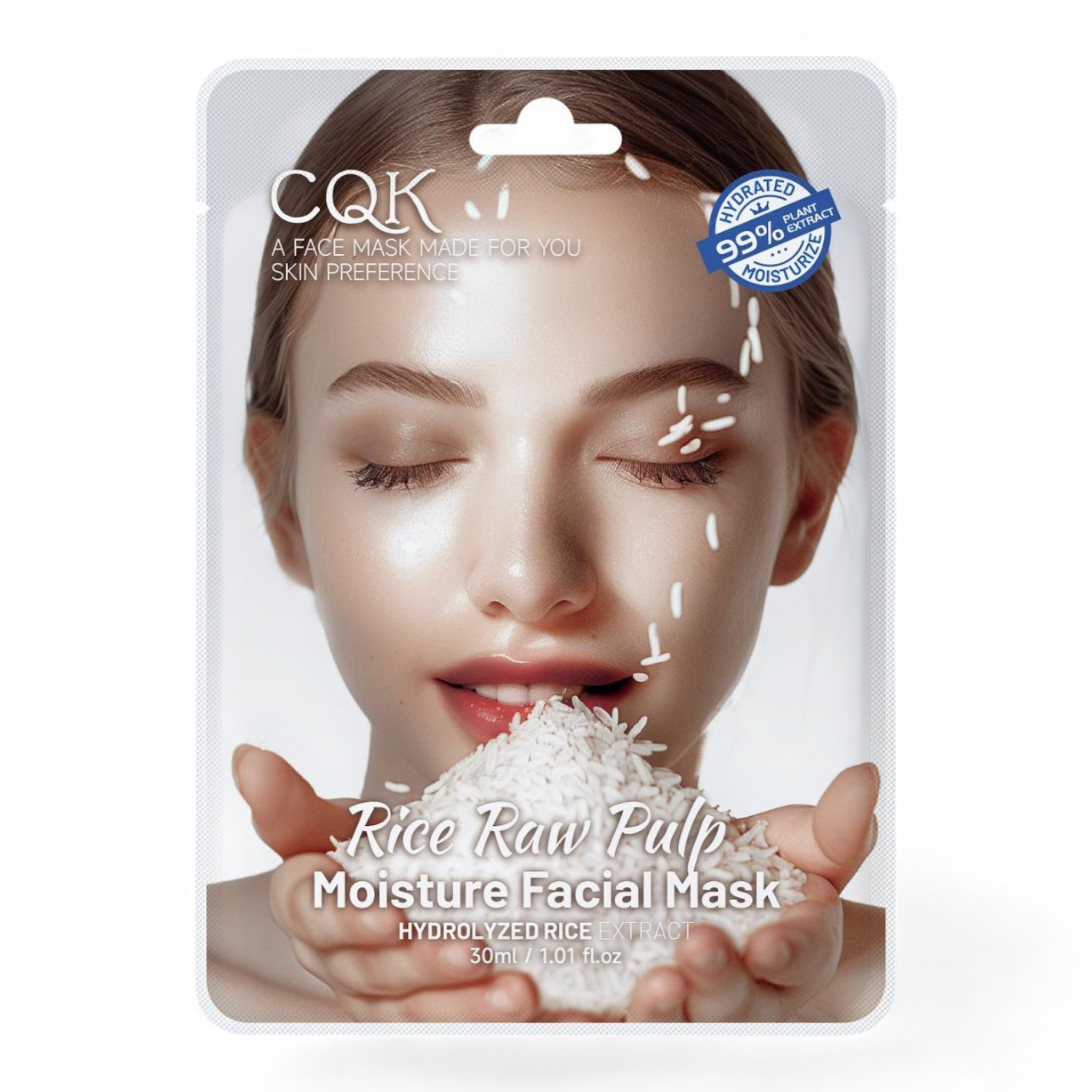 Caja de mascarillas faciales de pulpa de arroz (10 unidades)