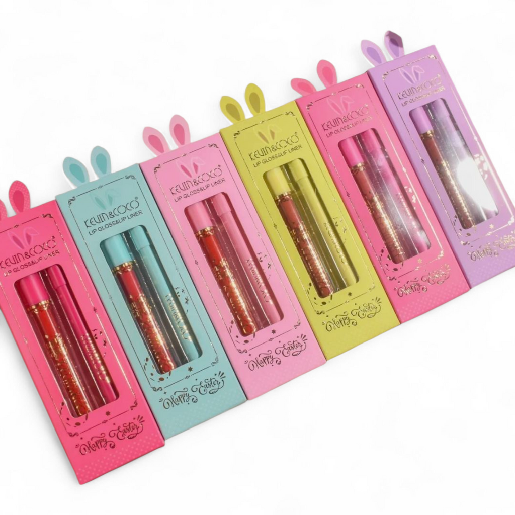 Set de lápiz labial y delineador labial – Kevin y Coco