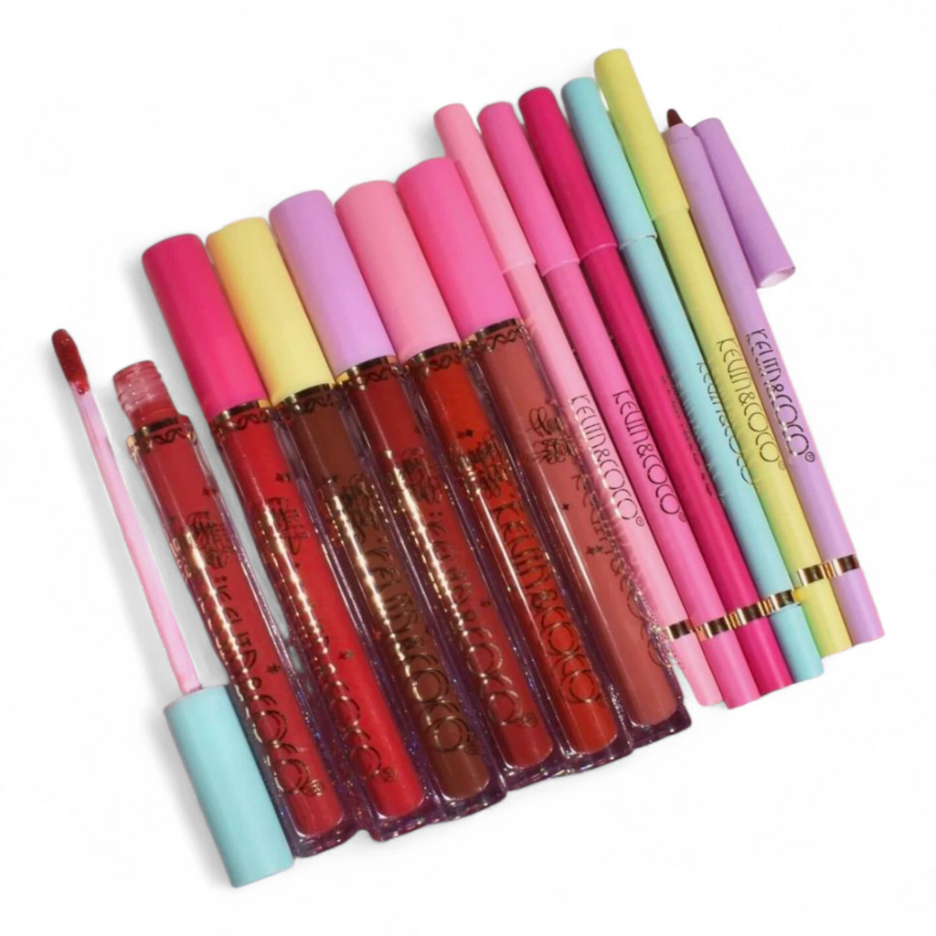 Set de lápiz labial y delineador labial – Kevin y Coco