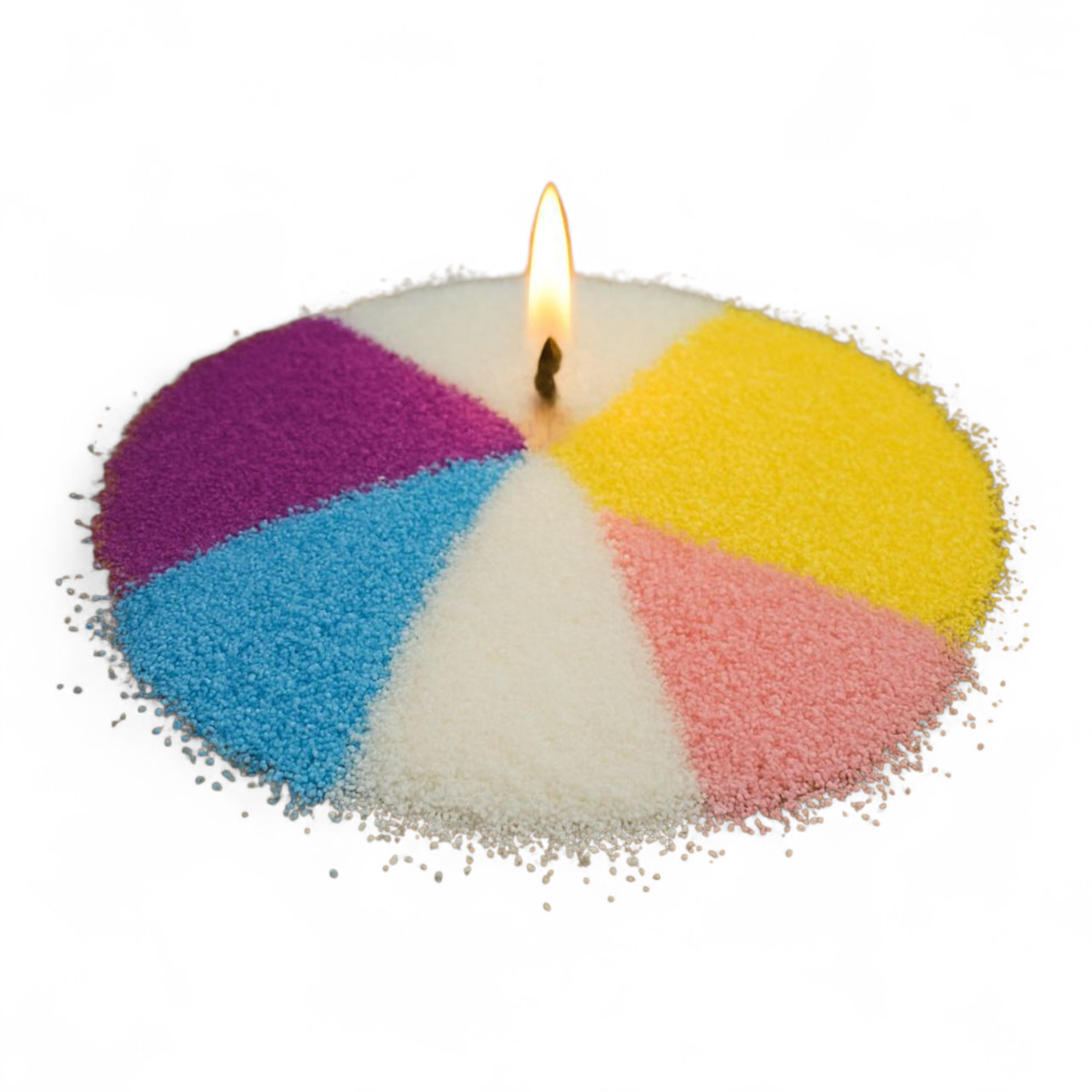 Velas de arena mágica