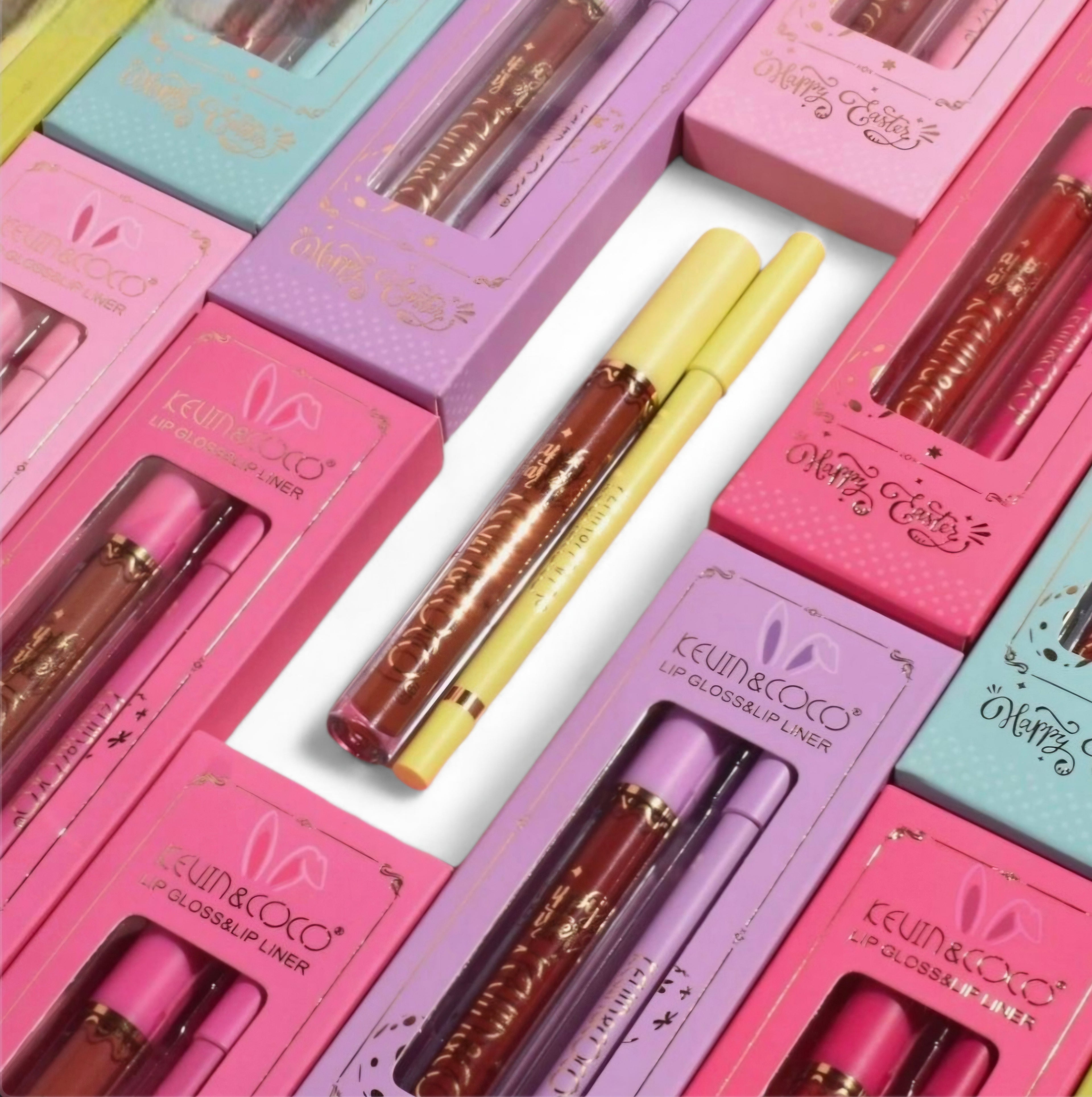 Set de lápiz labial y delineador labial – Kevin y Coco