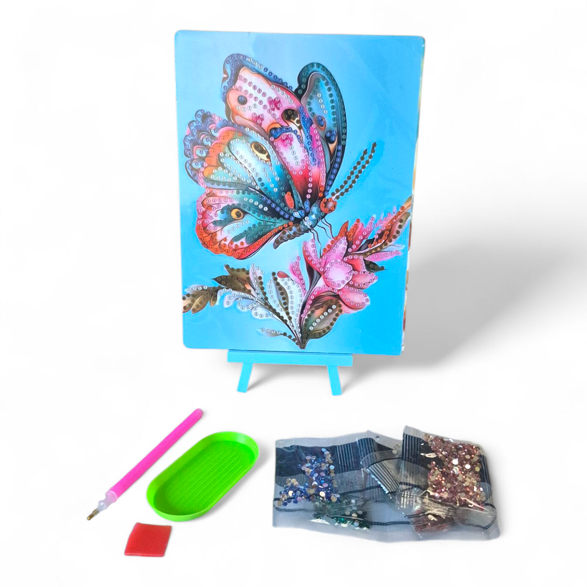 Pintura de diamante pequeño de mariposa