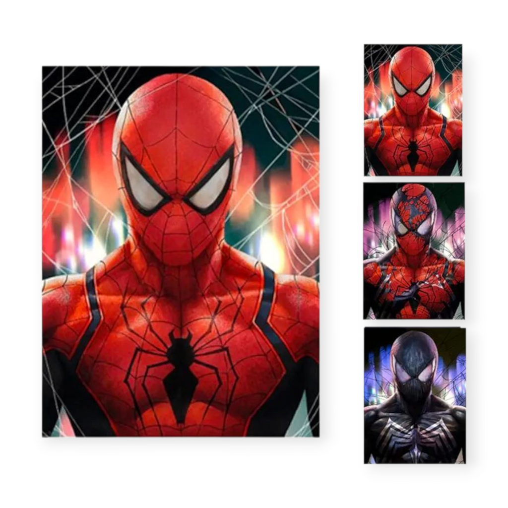 Póster holográfico de Spiderman (simbiote) – Marvel