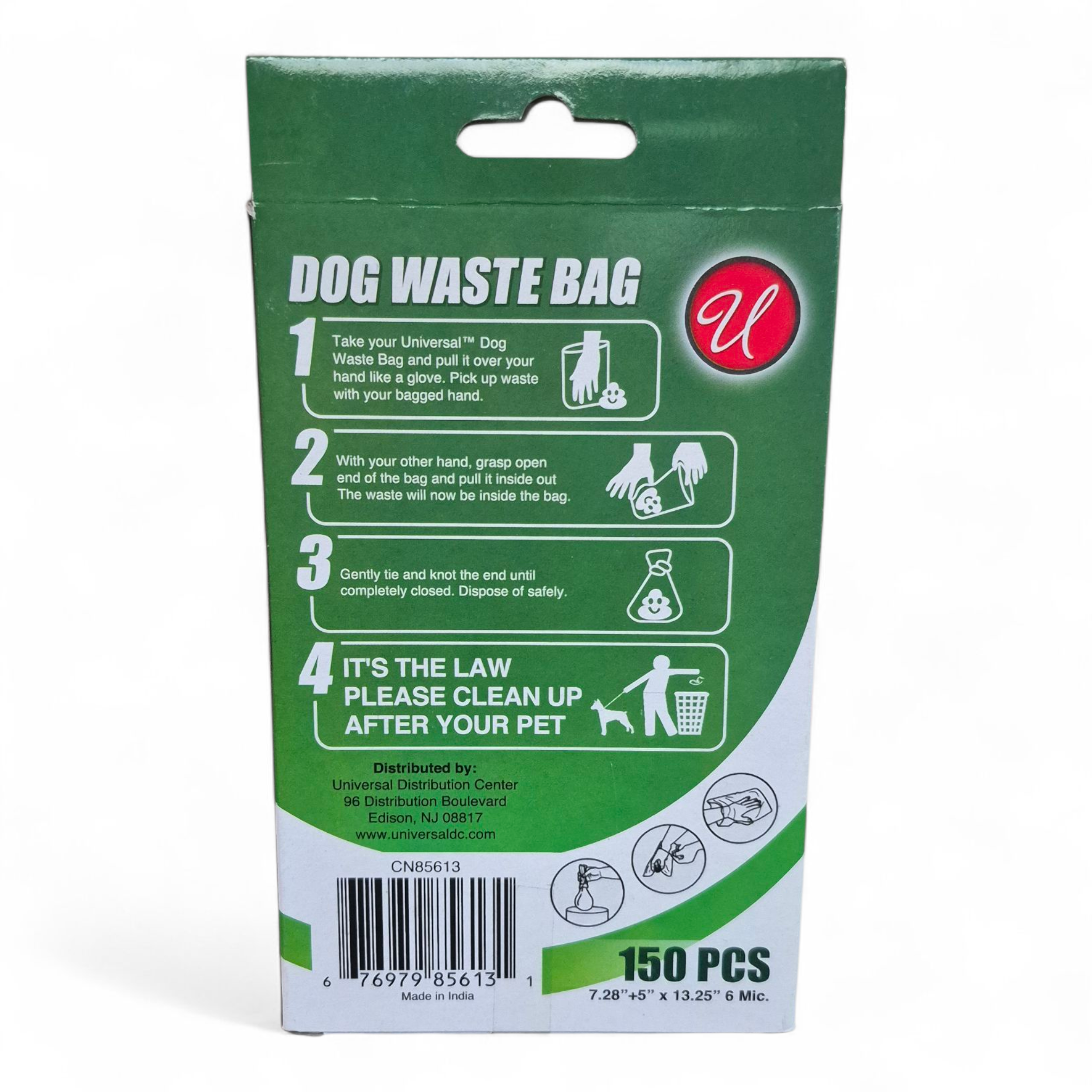 Paquete de bolsas para desechos (perro grande)